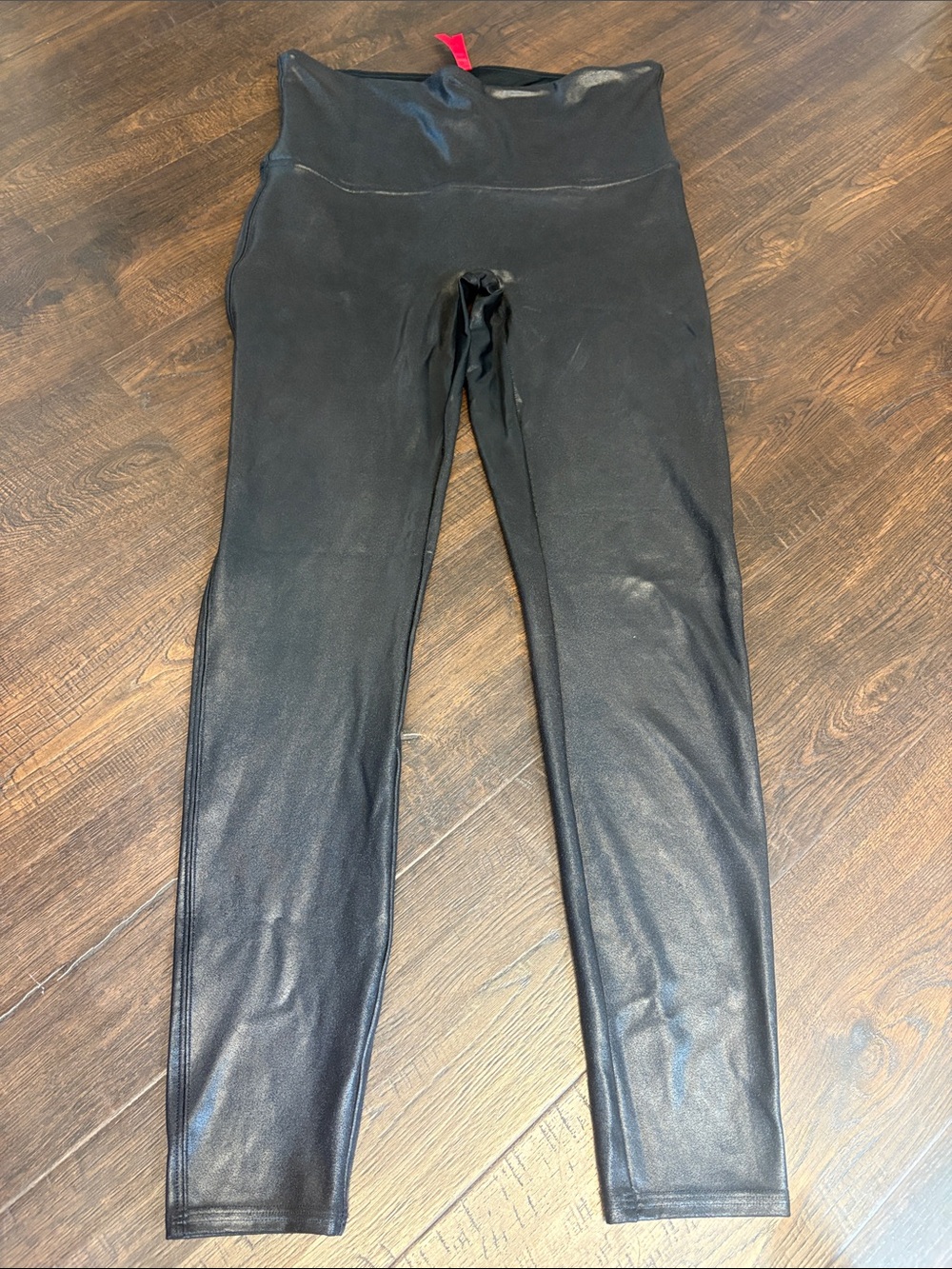 Spanx Black Faux Leather Womens xl  Leggings